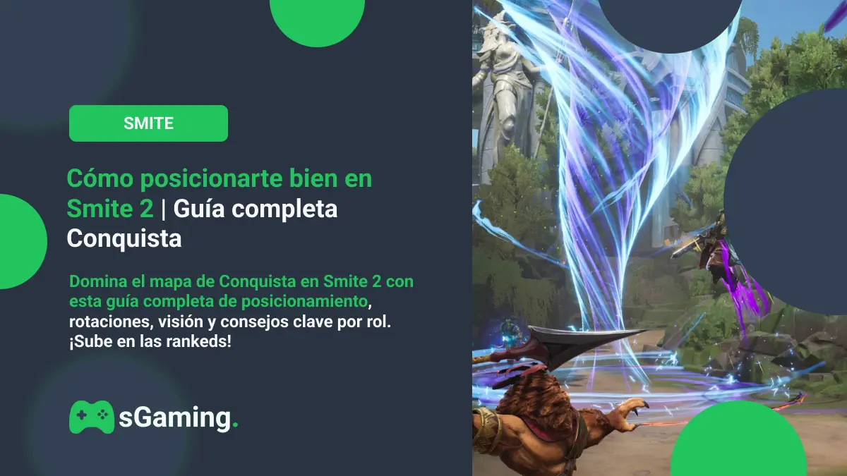 Imagen destacada del articulo Cómo posicionarte bien en Smite 2 | Guía Conquista