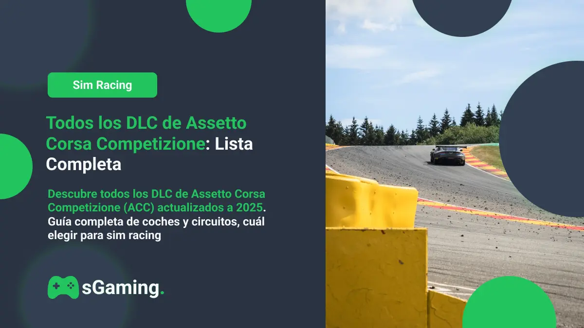 Imagen destacada del articulo Todos los DLC de Assetto Corsa Competizione: Lista Completa