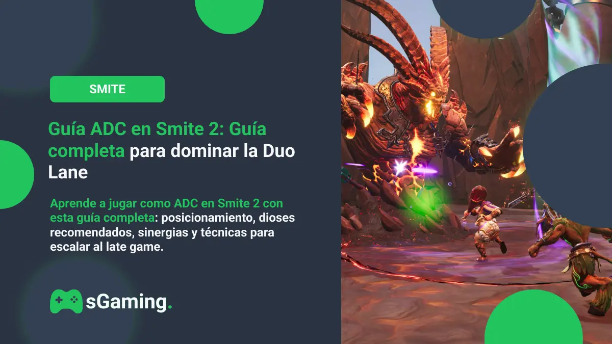 Imagen destacada del articulo Guía ADC en Smite 2: Guía completa para dominar la Duo Lane