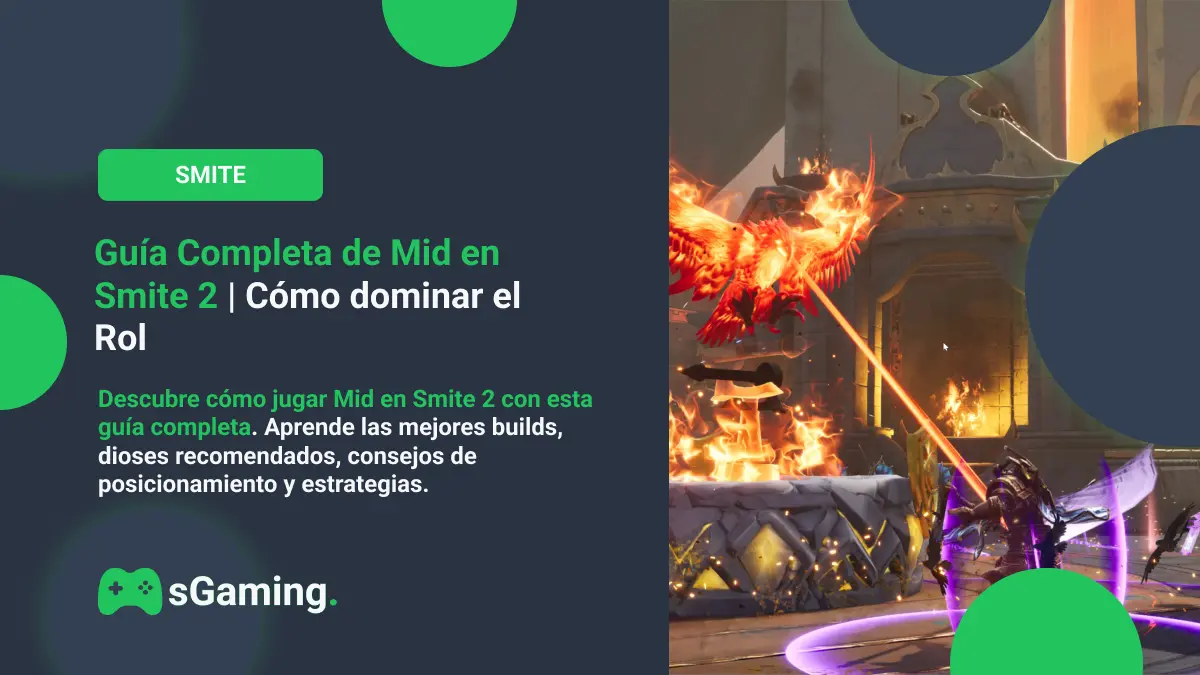 Imagen destacada del articulo Guía Completa de Mid en Smite 2 | Cómo dominar el rol