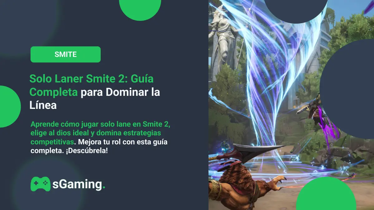Imagen destacada del artículo Solo Laner Smite 2: Guía Completa para Dominar la Línea