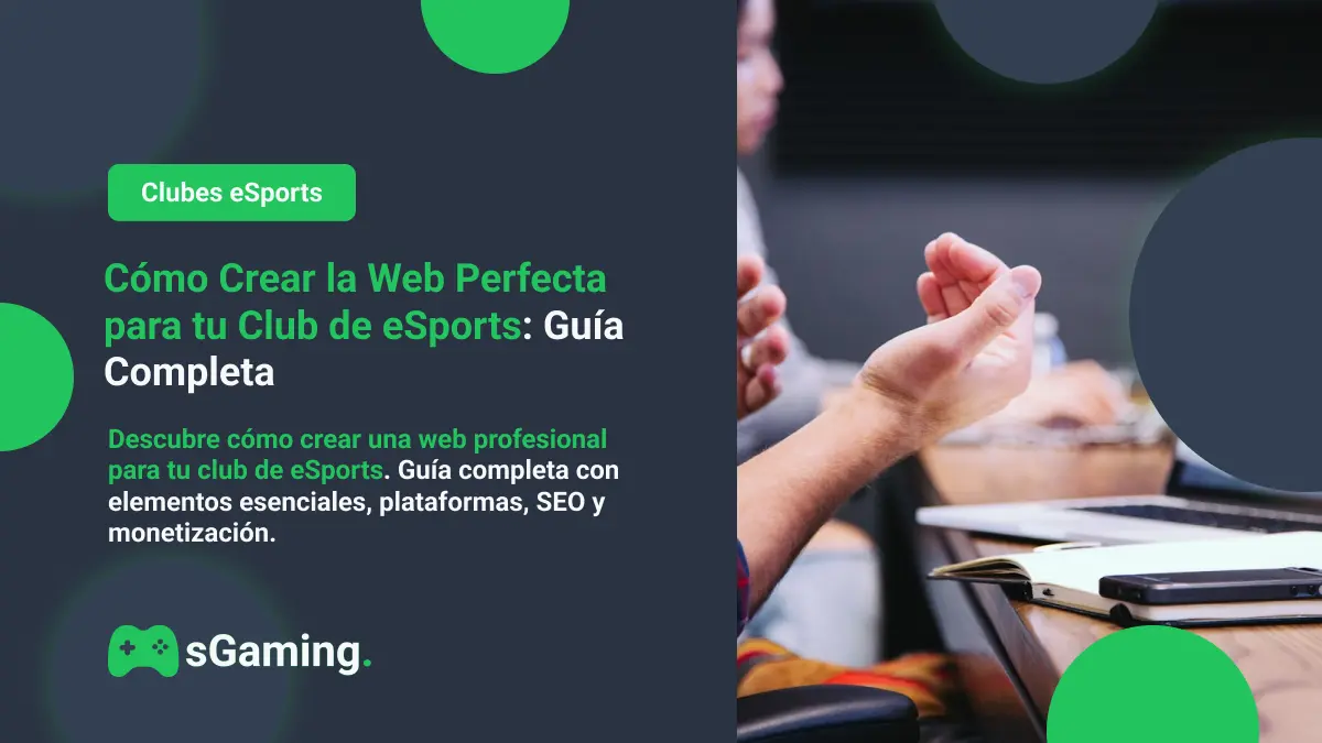 Imagen destacada del artículo Web para Club eSports: Guía Completa de Diseño y Creación