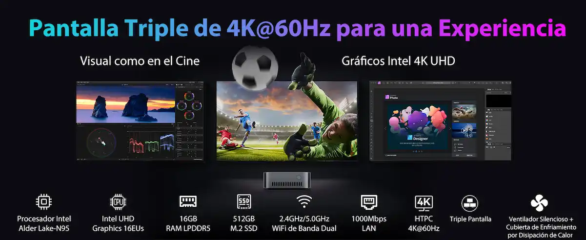 Imagen del Blackview MP80 Mini PC Intel 12th N95