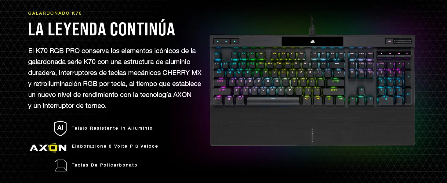 Imagen del Corsair K70 RGB PRO