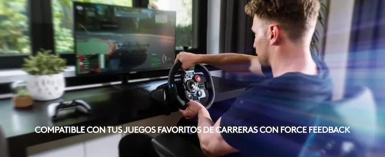 Imagen del Logitech G29, Driving Force Volante de Carreras y Pedales, Force Feedback, Aluminio Anodizado, Palancas de Cambio, Enchufe Eu, Ps4/Ps3/Pc/Mac, USB 2.0/Alámbrico, PS4, PS3, Window 10.81, Windows 8, Windows 7, Mac OS 10.10+, Negro